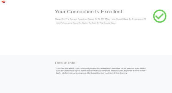 Google Stadia: requisiti e verifica connessione
