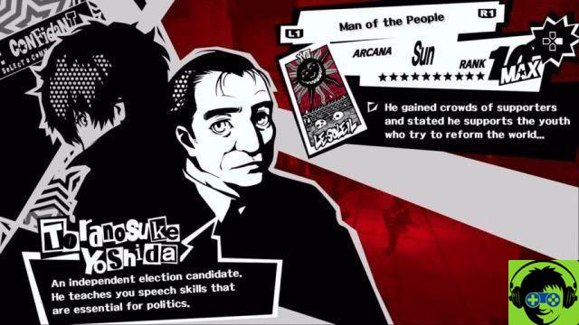 Persona 5 Royal - Guia Confidante Yoshida (Sun)