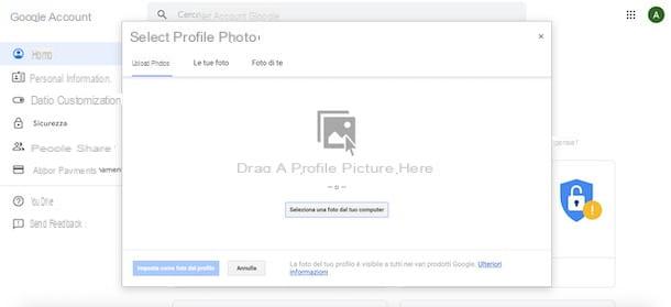 Come mettere la foto profilo su YouTube