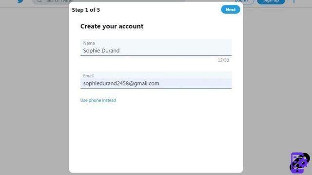 How to create a Twitter account?