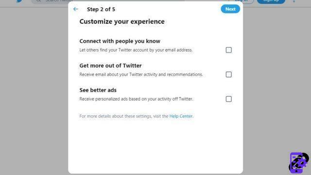 Como criar uma conta no Twitter?