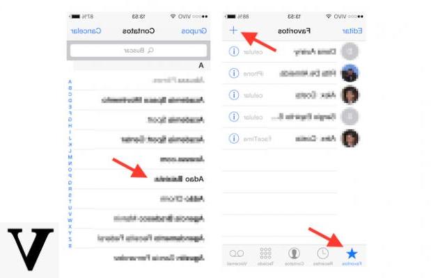 Comment ajouter un contact aux favoris de l'iPhone