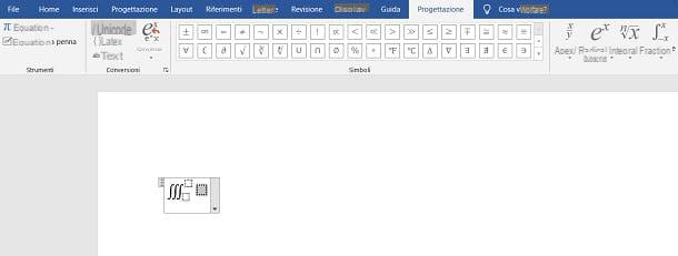 Come scrivere formule matematiche su Word