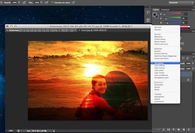 How to overlay photos