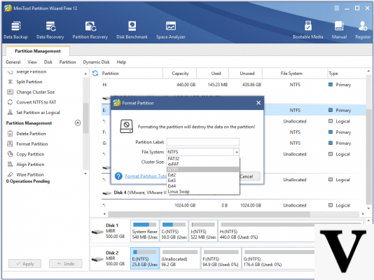 FAT32, NTFS and exFat, how to format the hard disk