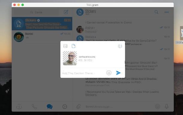 Come fare sticker Telegram