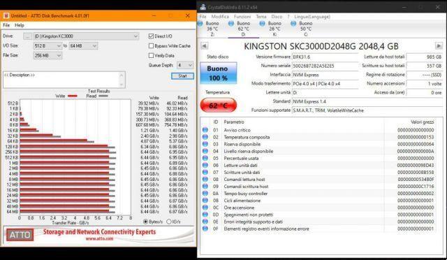 Kingston KC3000 • Recensione + Test SSD PCIe 4.0 Nvme M.2