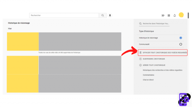 Comente supprimer ou suspendre son historique YouTube ?