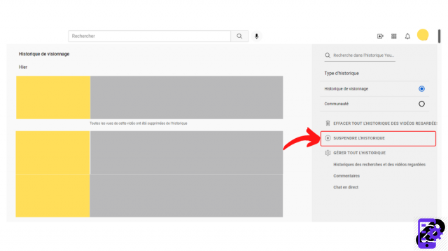 Comente supprimer ou suspendre son historique YouTube ?