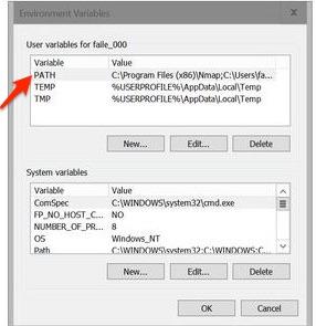 Environment variables