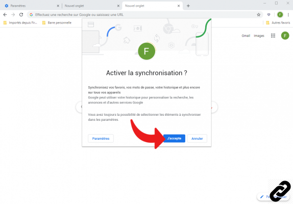 How to synchronize my Google Chrome extensions to my Google account?