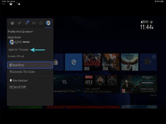 Como adiciono contas adicionais no Xbox?