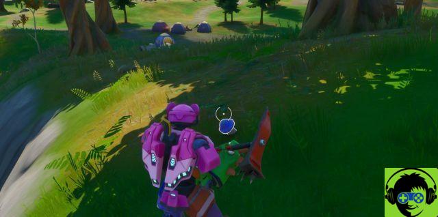 Dónde encender una fogata, consumir manzanas recogidas, consumir setas recogidas en una partida en Fortnite