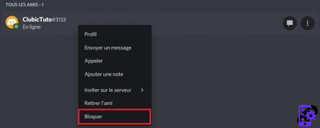How to block a Discord account?