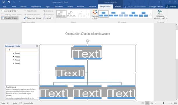 How to make a Word organization chart