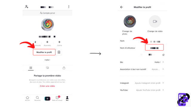 How to change a username on TikTok?