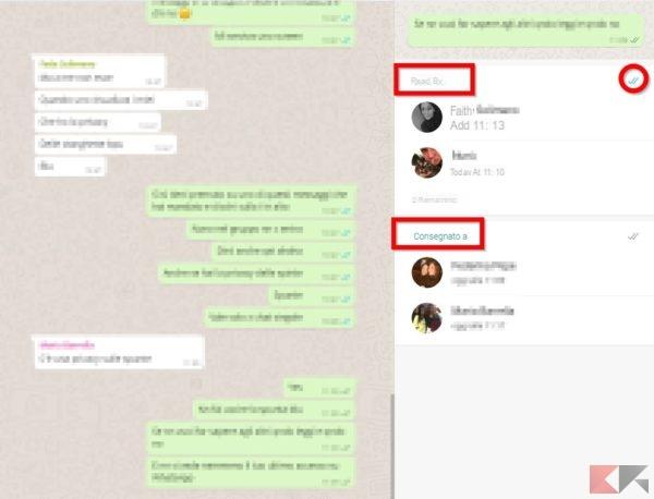 Come sapere chi visualizza messaggi nei gruppi Whatsapp