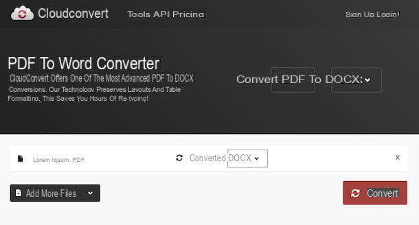 Convert PDF to Word for free