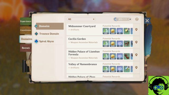 Genshin Impact Domain Guide