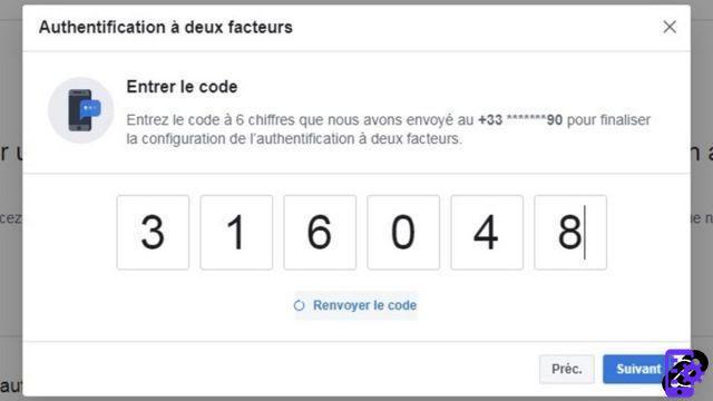 How do I activate two-factor login on Facebook?