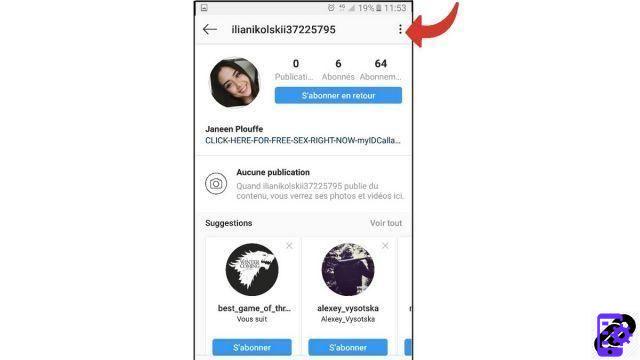 How to block an account on Instagram?