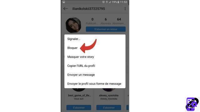 How to block an account on Instagram?