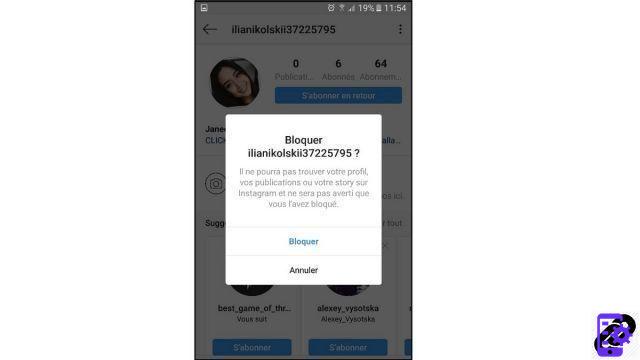 How to block an account on Instagram?