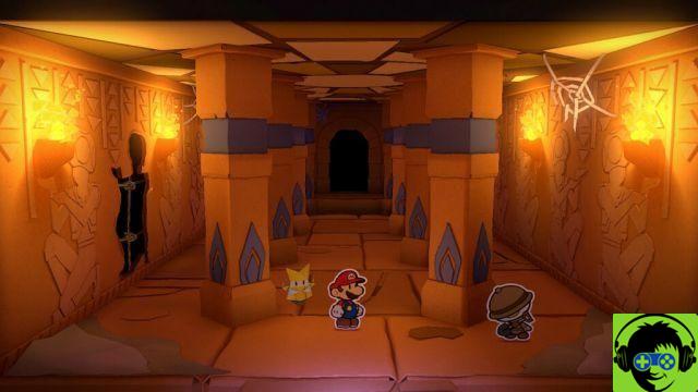 Paper Mario: El rey del origami - Corta la serpentina amarilla | Tutorial del templo de las setas