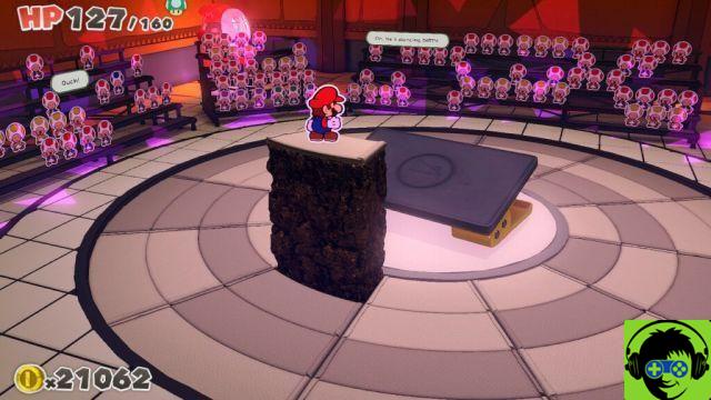 Paper Mario: The King of Origami - Cut the Yellow Streamer | Passo a passo do Templo de Shrooms
