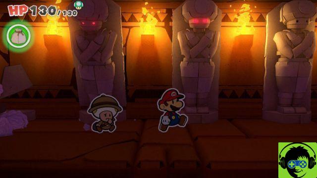 Paper Mario: The King of Origami - Cut the Yellow Streamer | Soluzione di Temple of Shrooms