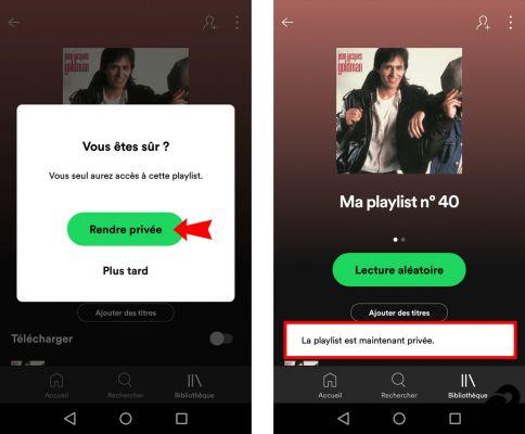 How to listen to music in private mode on Spotify?