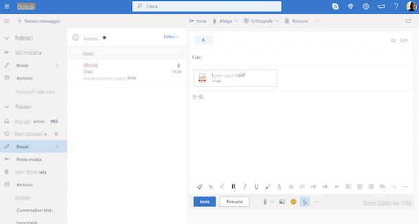 Comment envoyer un document PDF par email