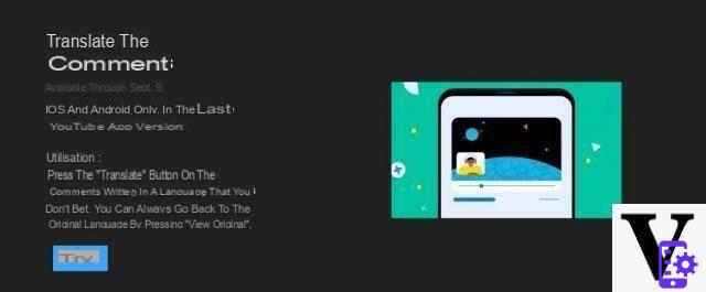 YouTube permite traducir los comentarios ... si eres Premium