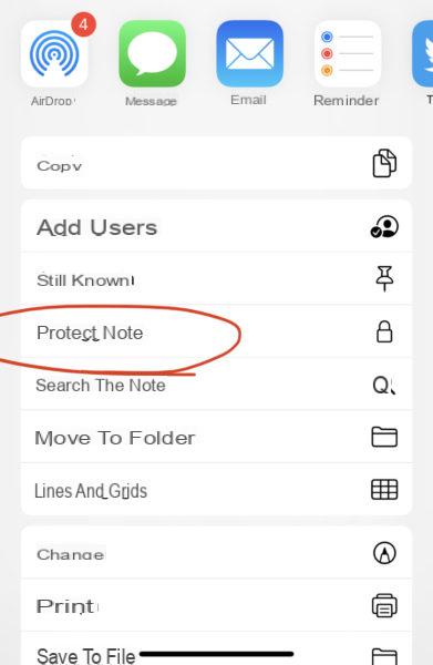 How to protect a note on iPhone, iPad and Mac