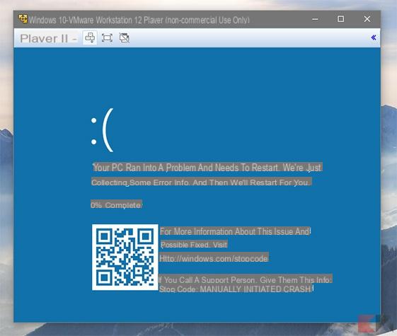 Windows 10, QR codes arrive… on blue screens!