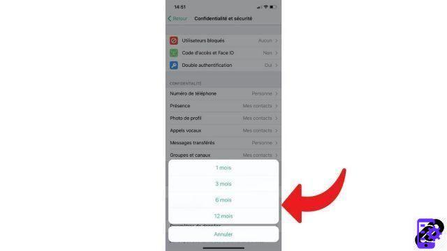 How to schedule the automatic deletion of my Telegram account?