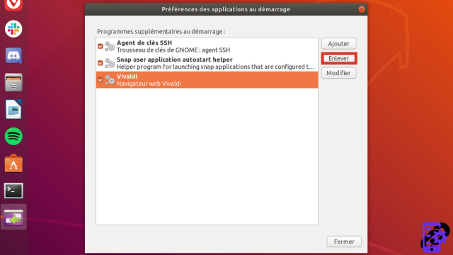 How to disable the automatic launch of software when Ubuntu starts up?