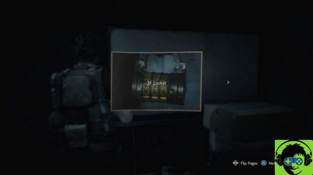 ¿Cuál es el código de casillero de la estación de policía del tercer piso en Resident Evil 3: Remake?