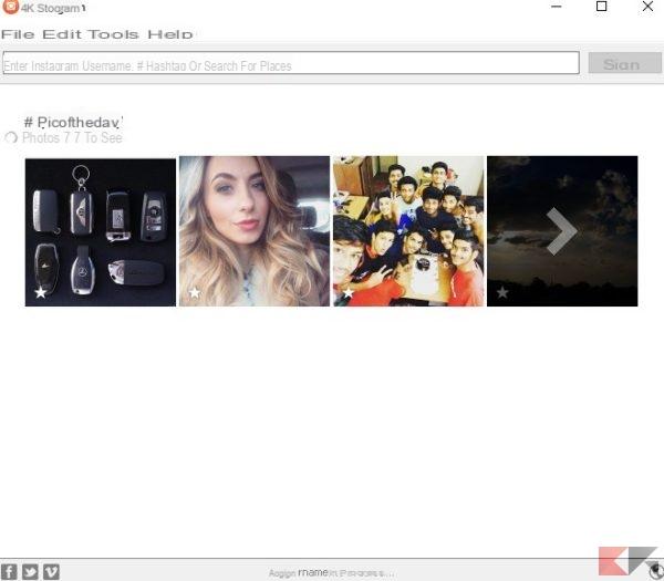 4K Stogram: scaricare foto e video da Instagram