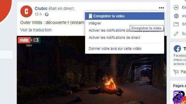How to save a video on Facebook?