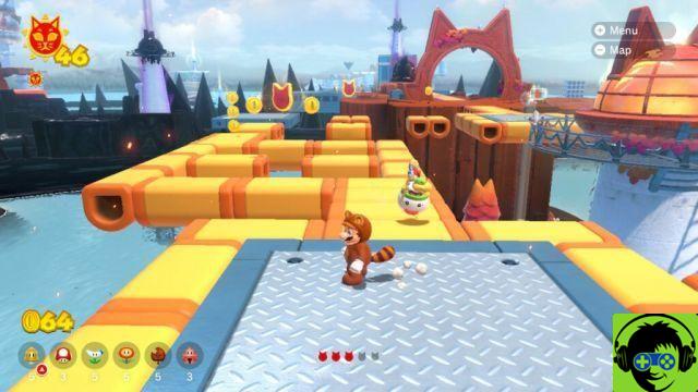 Super Mario 3D World: Bowser's Fury - Come far brillare tutti i gatti | Guida al 100% a Riskey Whiskers Island