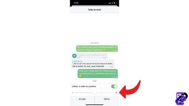 Como alterar o tamanho da fonte no Telegram?