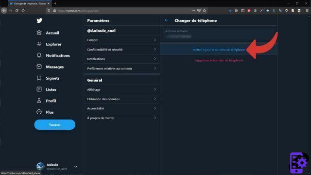 How to change the phone number linked to my Twitter account?
