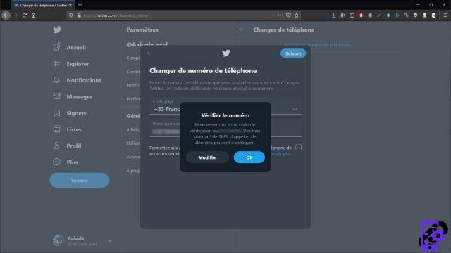 Como alterar o número de telefone vinculado à minha conta do Twitter?