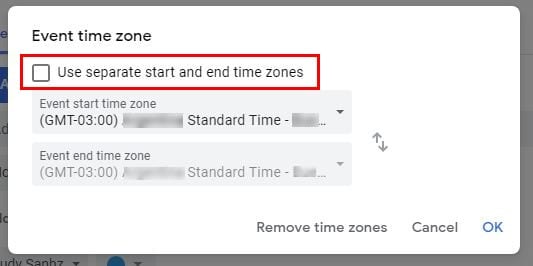 Google Calendar: how to add a different time zone