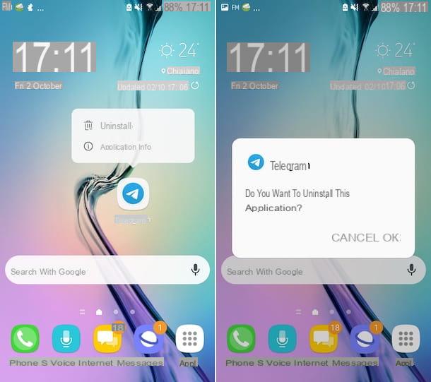 Come disinstallare Telegram
