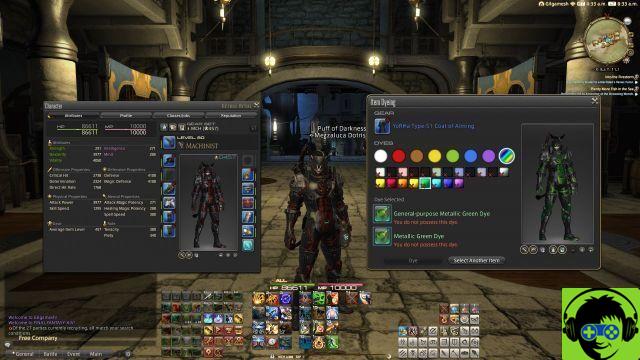 Final Fantasy XIV - Como tingir armadura