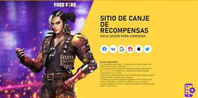 Códigos gratis en Free Fire