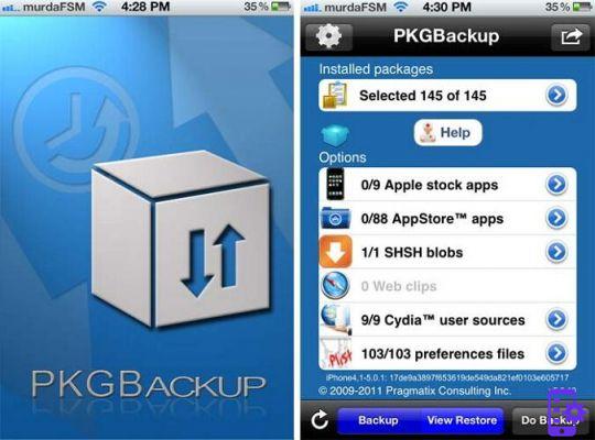 Backup de aplicativos Cydia para atualização do iPhone