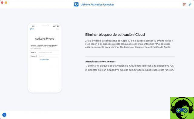 Ultfone, l'outil pour supprimer le verrou d'activation de l'iPhone